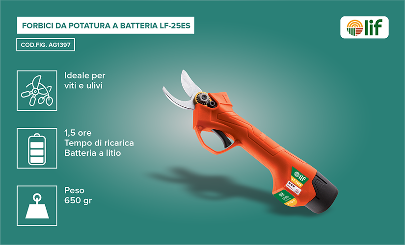 forbici da potatura a batteria lif