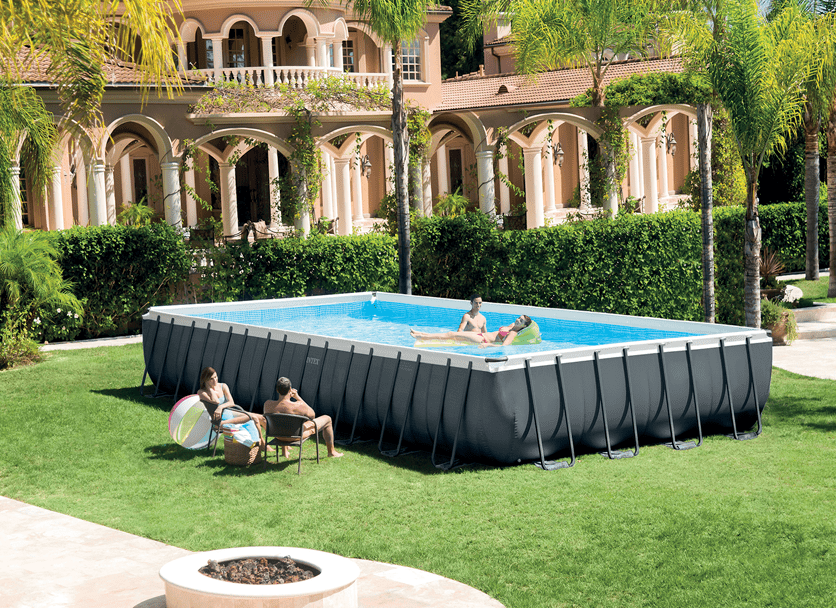 piscina con telaio intex
